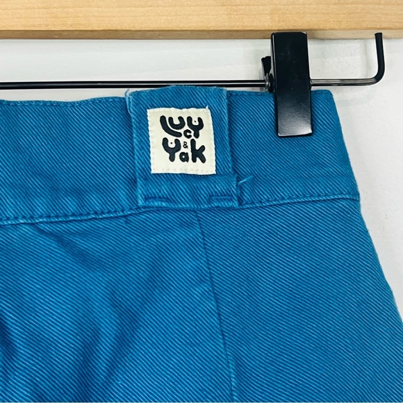 Lucy & Yak Blue Logan Straigh Wide Leg Pants size 24 - Picture 4 of 9